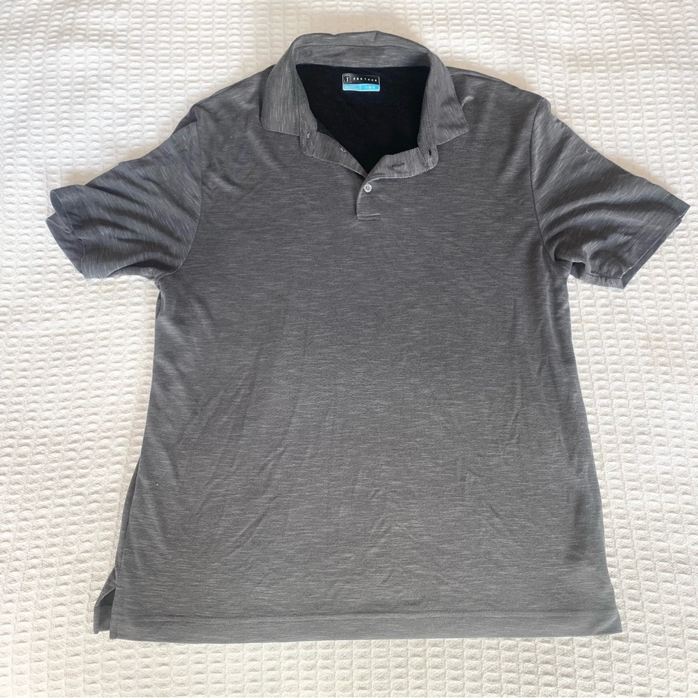 PGA tour grey polo shirt size large